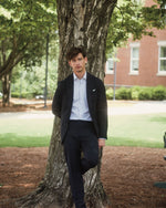 Load image into Gallery viewer, Ghost Blazer in Navy High-Twist
