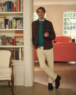 Load image into Gallery viewer, Court Polo in Heather Pale Blue Pima Pique
