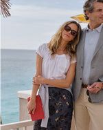 Load image into Gallery viewer, Court Polo in Heather Pale Blue Pima Pique
