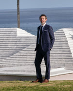 Load image into Gallery viewer, Spread Collar Dress Shirt in White Poplin
