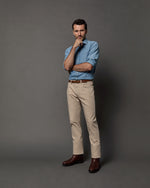 Load image into Gallery viewer, Clift Straight Leg Jean in Stone Garment-Dyed Stretch Denim
