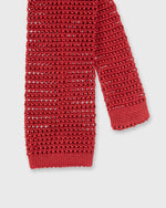 Load image into Gallery viewer, Silk Knit Tie in Dark Red
