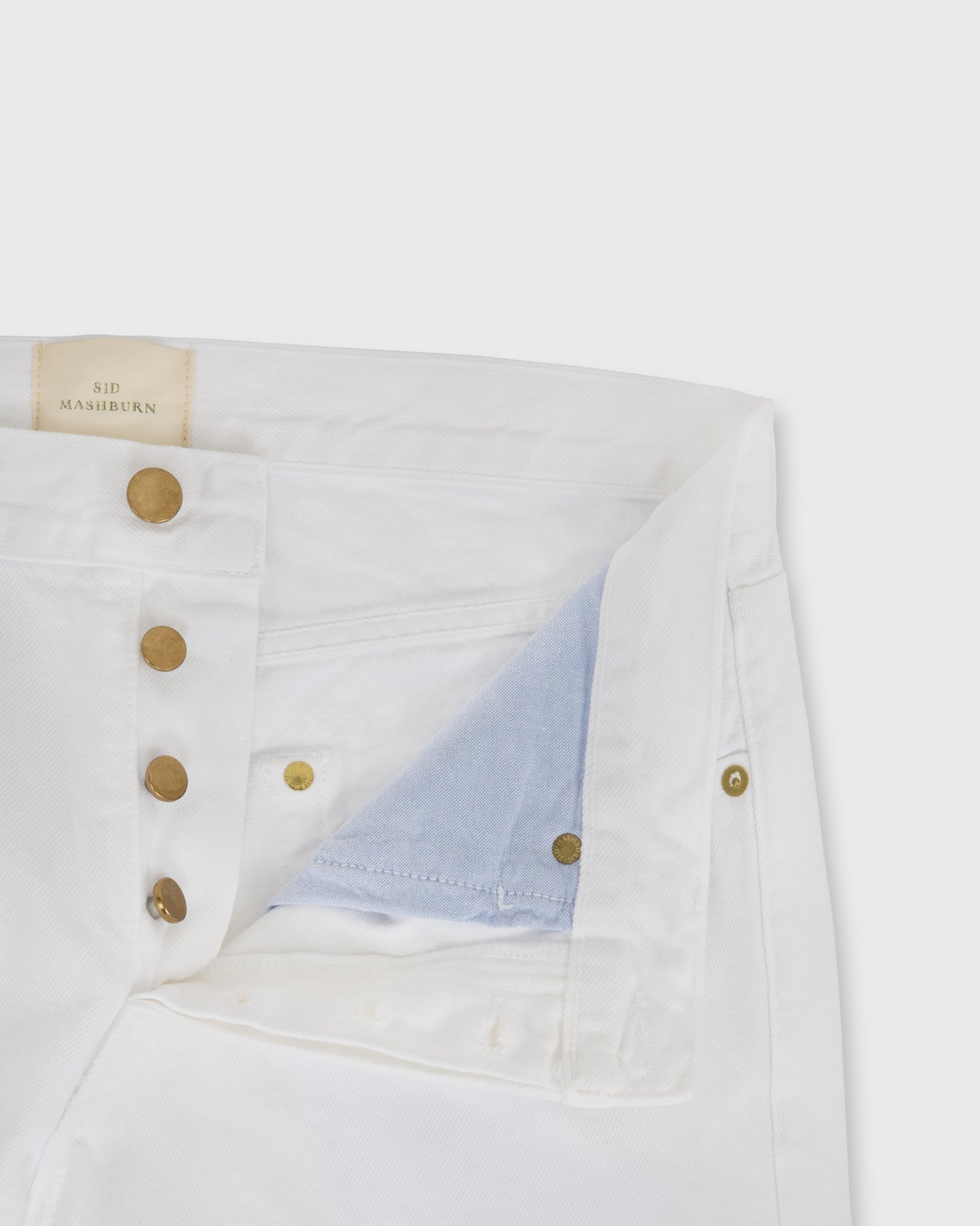 Slim Straight Jean White Denim