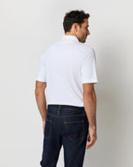 Load image into Gallery viewer, Short-Sleeved Polo in White Pima Pique
