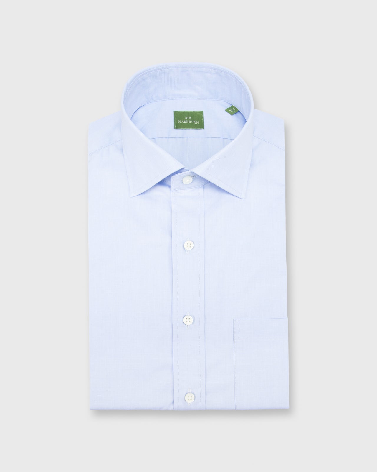 Spread Collar Dress Shirt Sky End-On-End