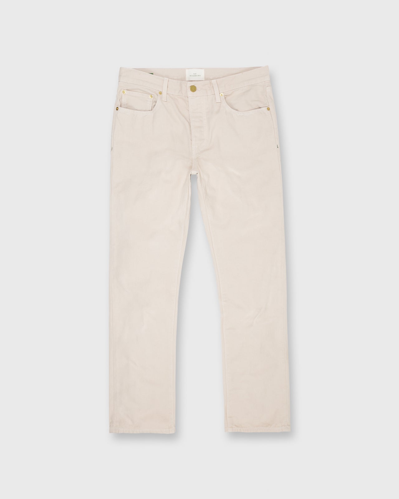Slim Straight 5-Pocket Pant Stone Canvas