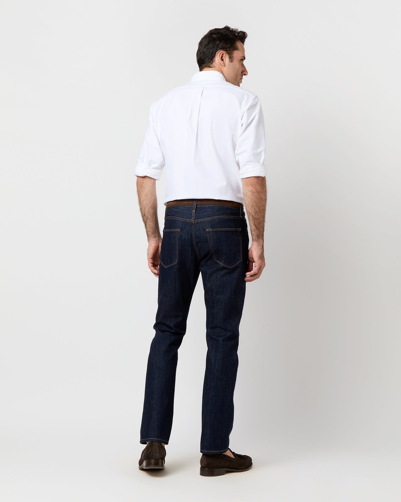 Slim Straight Jean in Non-Selvedge Rinse Denim