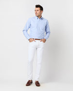 Load image into Gallery viewer, Slim Straight Jean in White Garment-Dyed Denim
