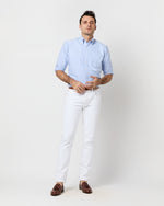 Load image into Gallery viewer, Slim Straight Jean in White Garment-Dyed Denim
