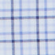 Spread Collar Dress Shirt in Blue Multi Tattersall Poplin