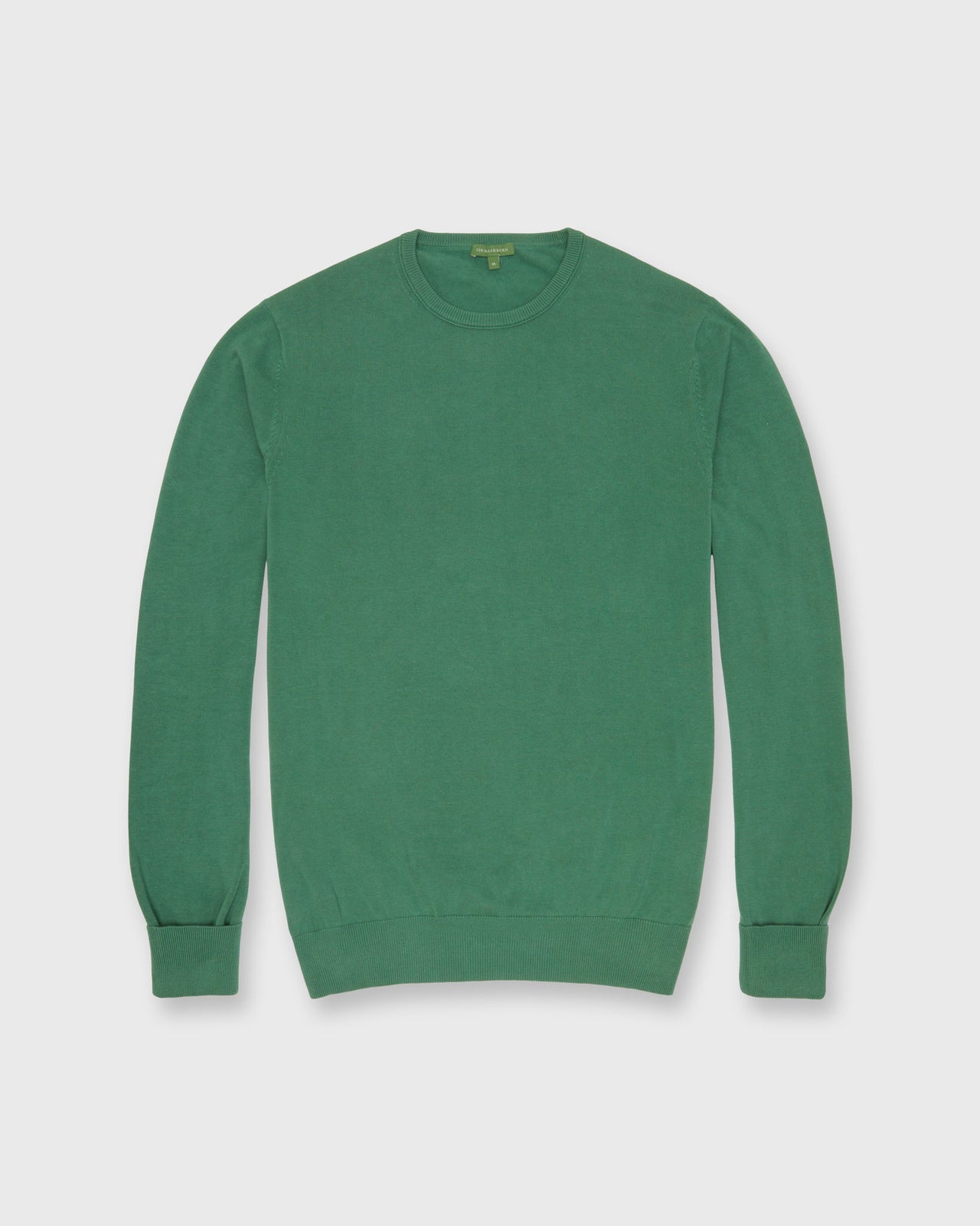 Crewneck Sweater in Ivy Cotton