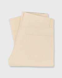 Slim Straight Jean in Natural Selvedge Denim