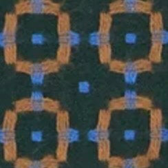 Spread Collar Sport Shirt in Forest/Tobacco/Blue Jacquard Poplin