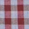 Spread Collar Sport Shirt in Heather Sky/Garnet Gingham Poplin