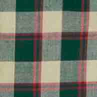 Button-Down Sport Shirt in Green/Poppy/Bone Madras