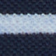 Court Polo in Navy/Heather Pale Blue Stripe Pima Pique