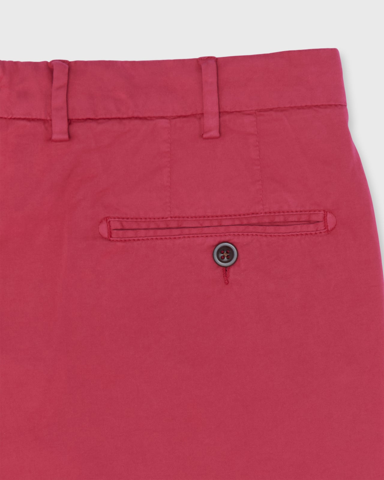 Garment-Dyed Sport Trouser in Red Summer Poplin