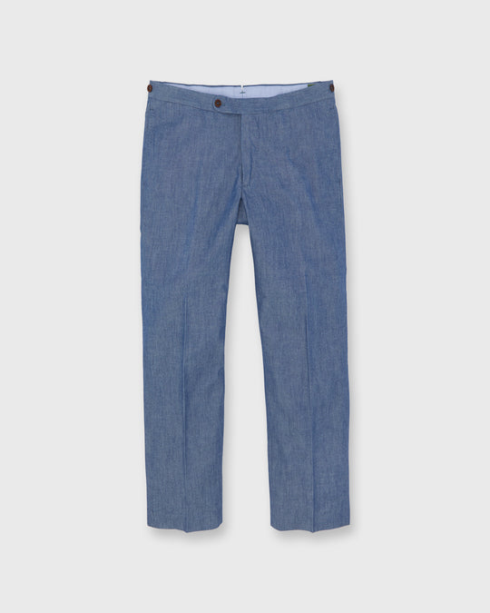 Side-Tab Sport Trouser in Indigo Chambray