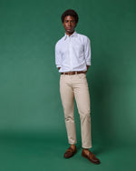 Load image into Gallery viewer, Clift Straight Leg Jean in Stone Garment-Dyed Stretch Denim
