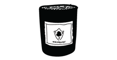an illustrated Mashburn candle